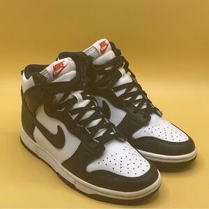 Women’s Nike Dunk High White Black‎